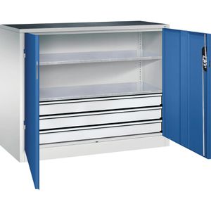 Werkzeugschrank CP-Möbel 8831-5035, aus Metall, grau / blau