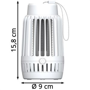 Produktbild für Insektenvernichter Miraval 9-MV0126 2in1 Lichtfalle, Akku