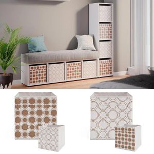 Produktbild für Bücherregal Vicco Ludus, weiß, mit 2 Faltboxen