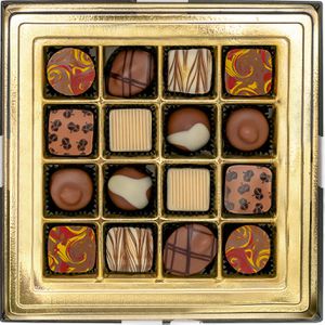 Produktbild für Pralinen Peters mit Genuss verführt Nougat Variation, 16 Stück