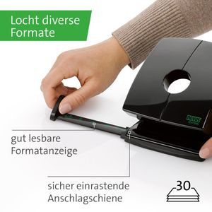 Produktbild für Locher Novus B 230 re+new, 025-0637, schwarz