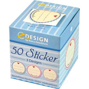 Produktbild für Sticker Zweckform 56819 Z-Design Haushalts-Sticker
