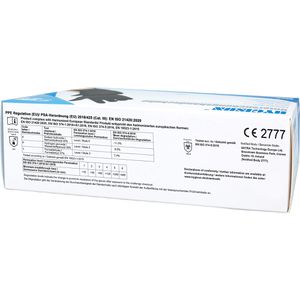 Produktbild für Einmalhandschuhe HYGISUN Intco Nitril, schwarz, 100 Stück