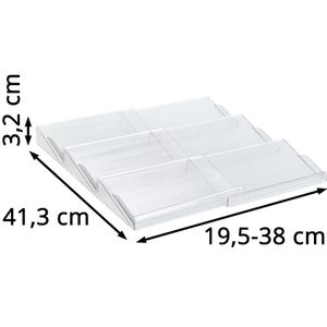 Produktbild für Gewürzregal Zeller Organizer-Set, transparent, mit 3 Fächern