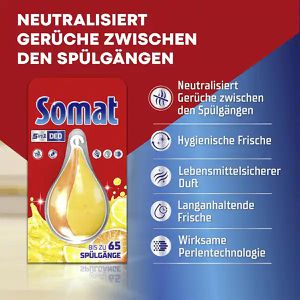 Produktbild für Spülmaschinendeo Somat Deo Perls 5in1, Zitrone &amp; Orange