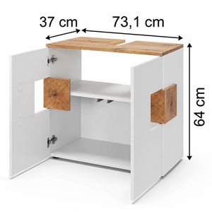 Produktbild für Waschbeckenunterschrank Vicco Eden, stehend