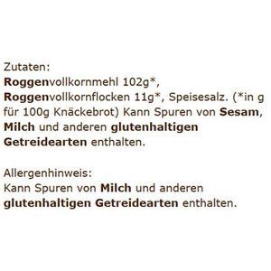 Produktbild für Knäckebrot Burger Vollkorn Roggen Kernig