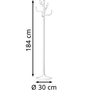 Produktbild für Garderobenständer jankurtz Kaktus, weiß