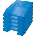 Briefablage Helit H23615-30, the staff, A4 blau transparent, Kunststoff, 5 Stück
