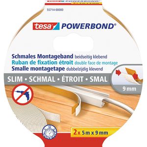 Montageband Tesa Powerbond Schmal, 5m x 9mm