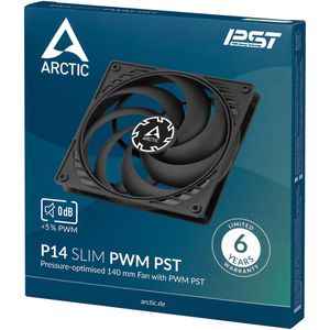 Produktbild für Gehäuselüfter Arctic P14 Slim PWM PST, ACFAN00268A
