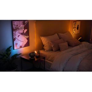 Produktbild für Tischlampe Hama 00176664, schwarz mit LED