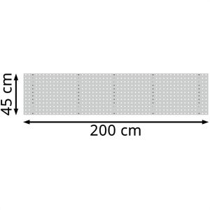 Produktbild für Werkzeugwand Simplaflex CLSB2000, grau, aus Metall