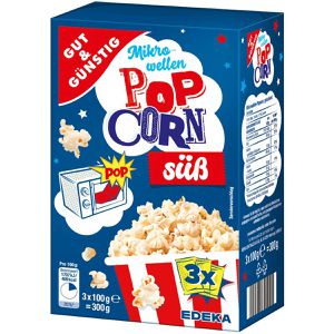 Produktbild für Popcorn Gut&amp;Günstig Mikrowellen-Popcorn, Popcornmais