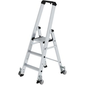 Stehleiter MUNK 41103, nivello-Leiterfüße, mit Plattform