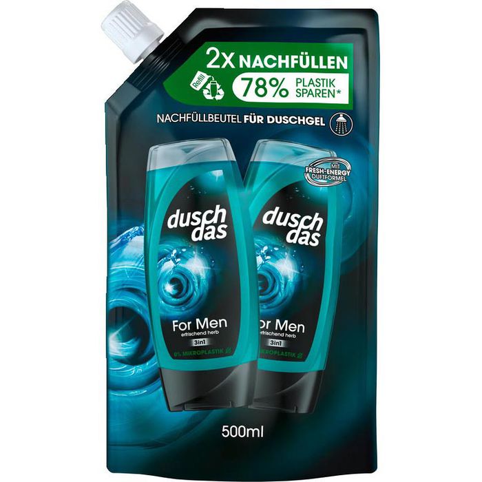 duschdas Duschgel For Men 3in1 Fresh Energy, für Männer, pH