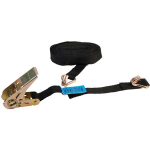 Produktbild für Spanngurt Sandax schwarz, mit Haken &amp; Ratsche