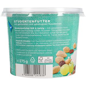 Produktbild für Studentenfutter Maryland süß &amp; salzig