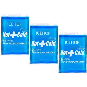 Kühlkompresse ICEHOF Kühlpads M, 3 Stück
