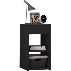 Nachttisch VCM Sledo Maxi 913250, schwarz, aus Holz, stehend