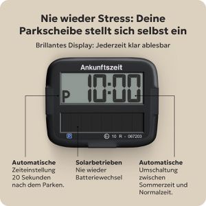 Produktbild für Parkscheibe Needit Park Micro Solar 9010, elektronisch