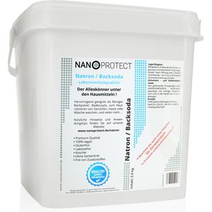 Nanoprotect Natron E500ii, Lebensmittelqualität, Pulver, vegan, Backsoda, 5kg