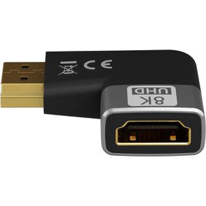 Produktbild für HDMI-Adapter Goobay 72010, 90 Grad gewinkelt, seltich