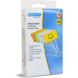 Produktbild für Foldbackklammern RAPESCO 1428, Smile, 19mm
