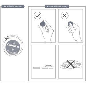 Produktbild für Knopfzelle Camelion LR43 / LR1142 / AG12