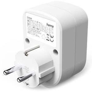 Produktbild für Steckdosenadapter Hama 00223343, weiß