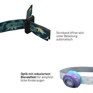 Produktbild für Stirnlampe Ledlenser Kidled4R LED, wiederaufladbar