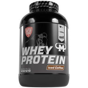 Mammut Proteinpulver Whey Protein, 3 kg, 27 g Protein je Portion (25 g), Iced Coffee