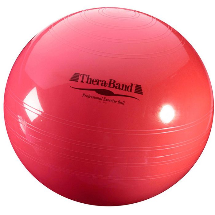 Tresko Gymnastikball Anti-Burst, groß, Ø 55cm, mit Pumpe, rot