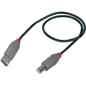 USB-Kabel Lindy 36672 Anthra Line, USB 2.0, 0,5 m