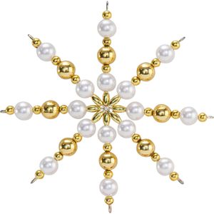 Produktbild für Bastelset Folia Perlensterne-Set, Rot / Gold