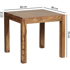 Produktbild für Esstisch Wohnling WL1.319, Sheesham-Massivholz