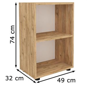 Produktbild für Aktenregal VCM Ulas 2-Fach, 918438, Holz