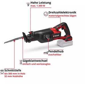 Produktbild für Säbelsäge Einhell-Professional TP-AP 18/32 Li BL - Solo, Akku