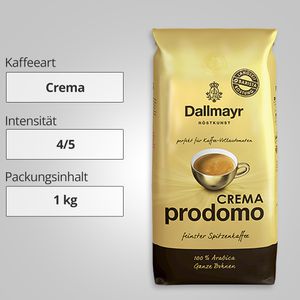 Produktbild für Kaffee Dallmayr Crema Prodomo