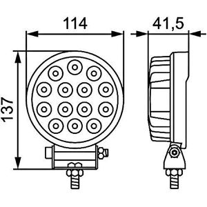 Produktbild für Zusatzscheinwerfer Hella ValueFit R2200, 12 V / 24 V, LED