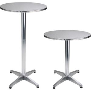 Produktbild für Stehtisch Böttcher-AG silber, Ø 60 cm, klappbar