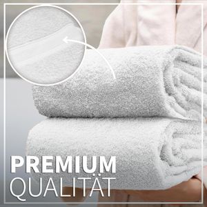Produktbild für Handtuch NatureMark Premium, weiß, 70 x 140 cm