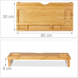 Produktbild für Monitorständer Relaxdays 10024201, Bambus