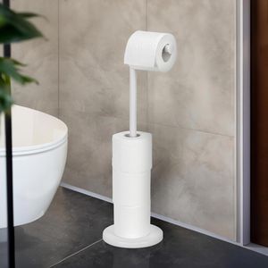 Produktbild für Toilettenpapierhalter Wenko 2in1 Stand, weiß
