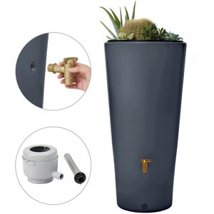 Produktbild für Regentonne 4rain Vaso 2in1 Komplett-Set, 220 Liter