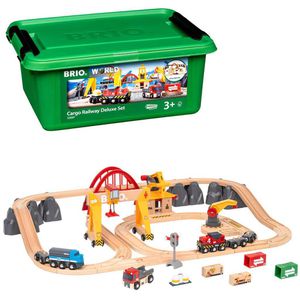 Spielzeugeisenbahn BRIO World Frachten Set Deluxe