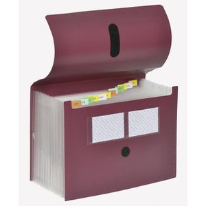 Produktbild für Fächermappe Foldersys 70006-88, A4, bordeaux