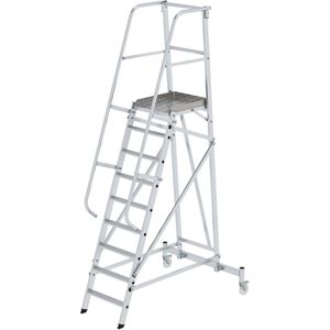 Produktbild für Podestleiter MUNK 52509, mit nivello-Leiterfüße
