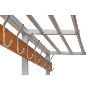 Produktbild für Umkleidebank G-Office SBU/TBG, Sitzfläche Holz, 200 cm