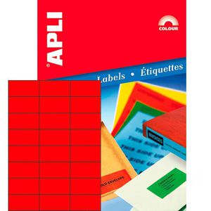 Produktbild für Universaletiketten APLI 01593, rot